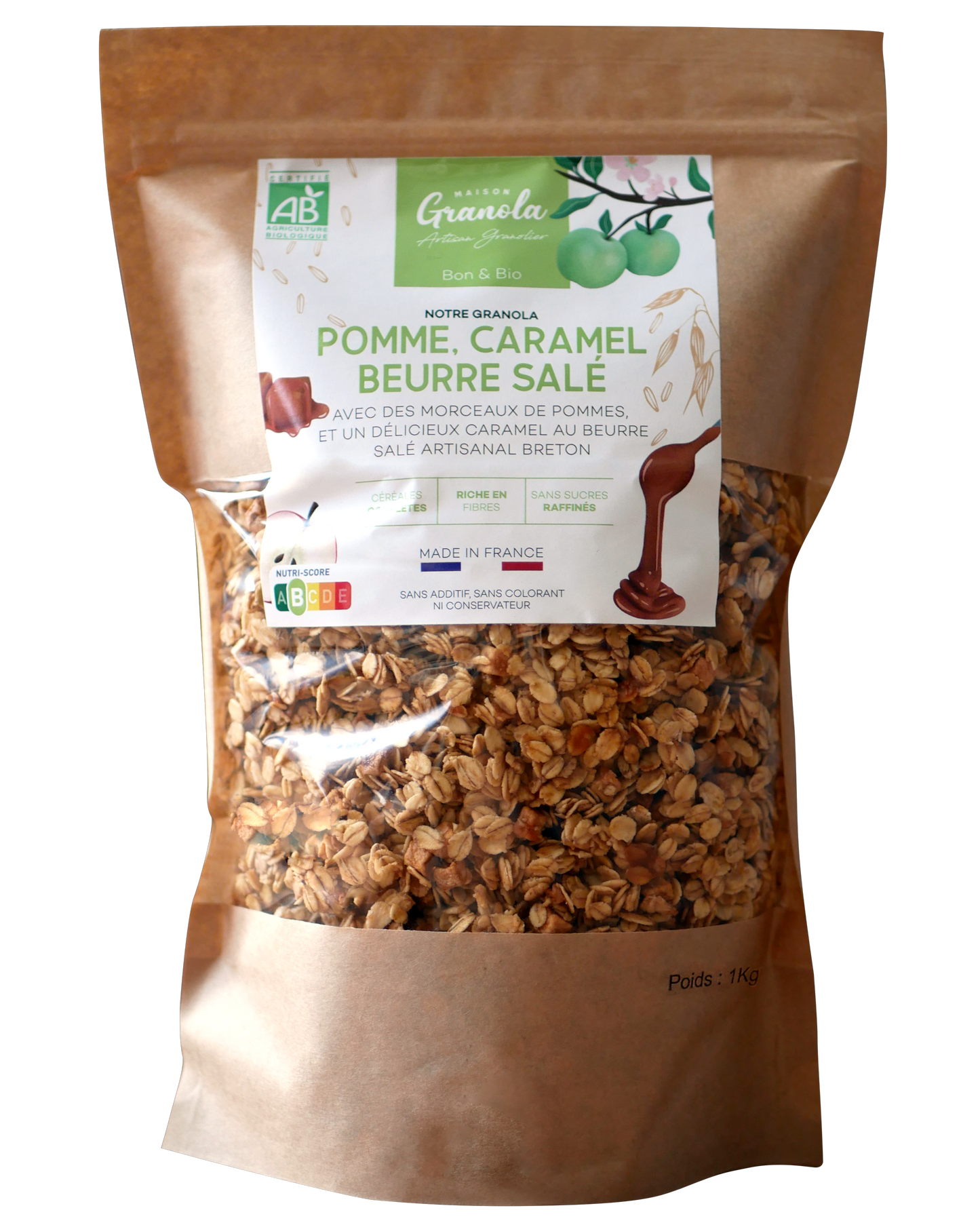 Granola caramel et pommes 1Kg