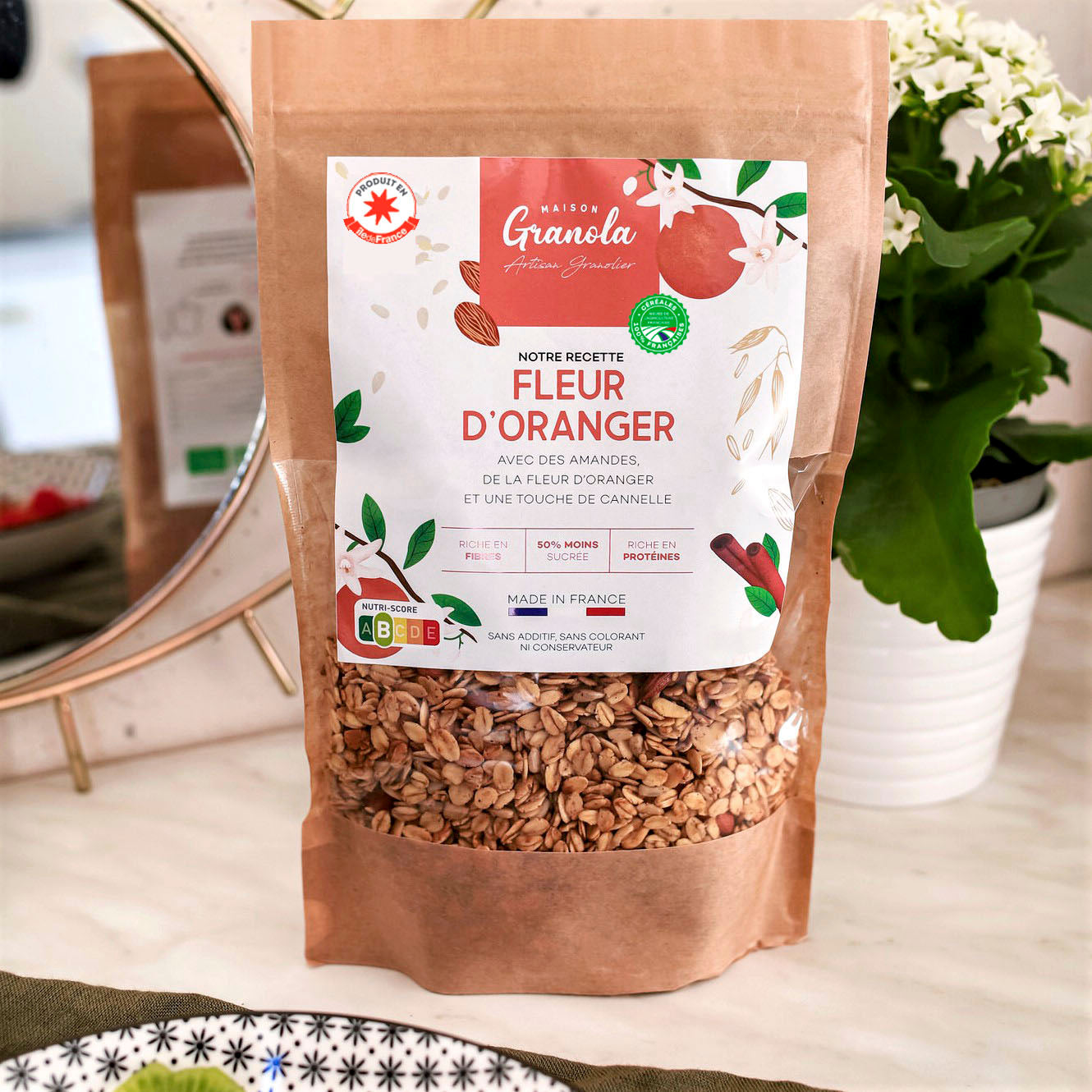 Granola à la fleur d'oranger